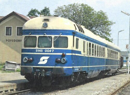Jägerndorfer JC15200 ÖBB 2 teil. Dieseltriebwagen 5145/6645 Blauer Blit